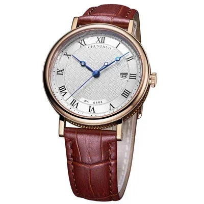 Montre à quartz ultra-plate pour hommes, mouvement d'anticorps contractés, 38mm, acier inoxydable importé du 10/2019 sur