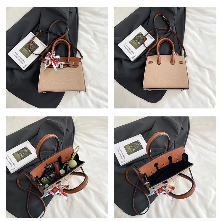 Sac à main de luxe léger et Portable pour femmes, sac à main de tempérament pratique, multifonctionnel, polyvalent, grande capacité, mode Simple - Lencensa 