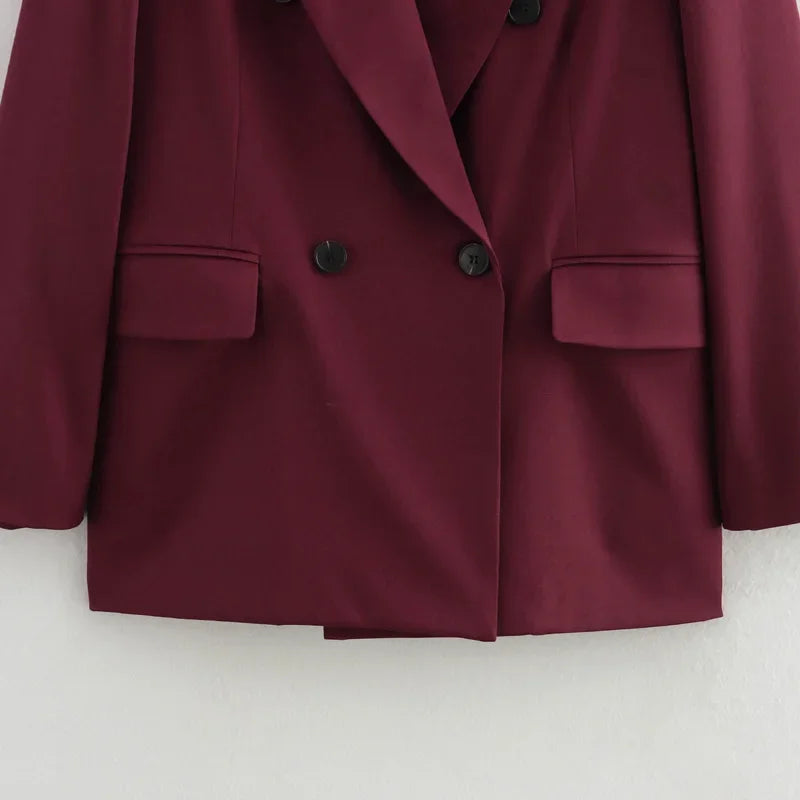 femmes Blazers bureau longue Blazer femme 2025 à manches longues surdimensionné Blazer pour vêtements d'extérieur pour femmes Vintage nouveaux manteaux - Lencensa 
