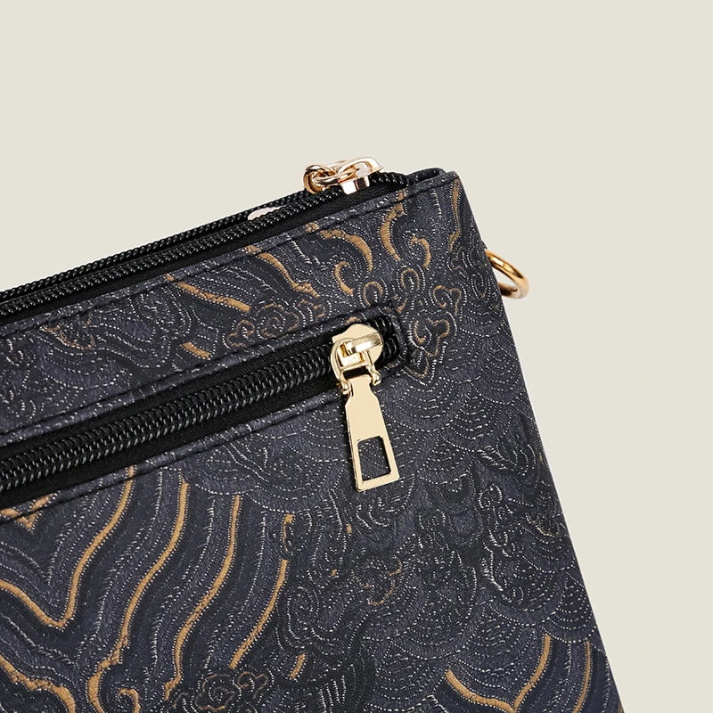 Sac à Main en Cuir de Luxe pour Femme, Sacoche de Marque Authentique, de Styliste, à Bandoulière, Multicouche, 03 Utilisation