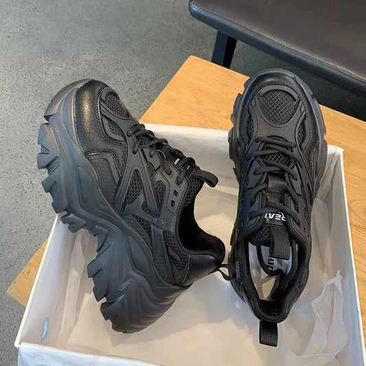 Baskets Femme Plateforme - Chaussures Sport Décontractées Été