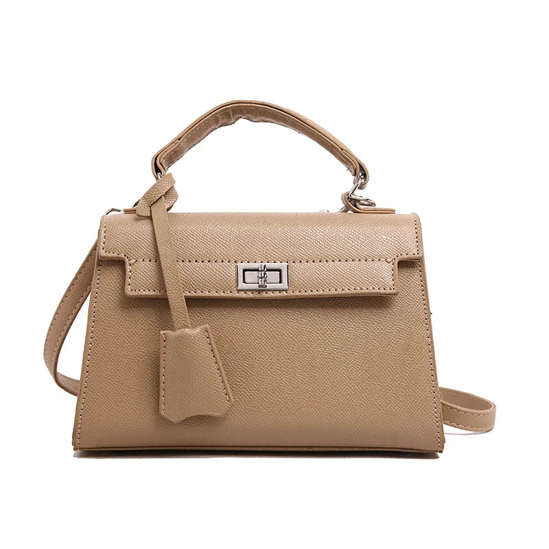 Sac à bandoulière en cuir pour femmes, sac à main de marque de luxe, fourre-tout élégant, accessoire de bureau - Lencensa 