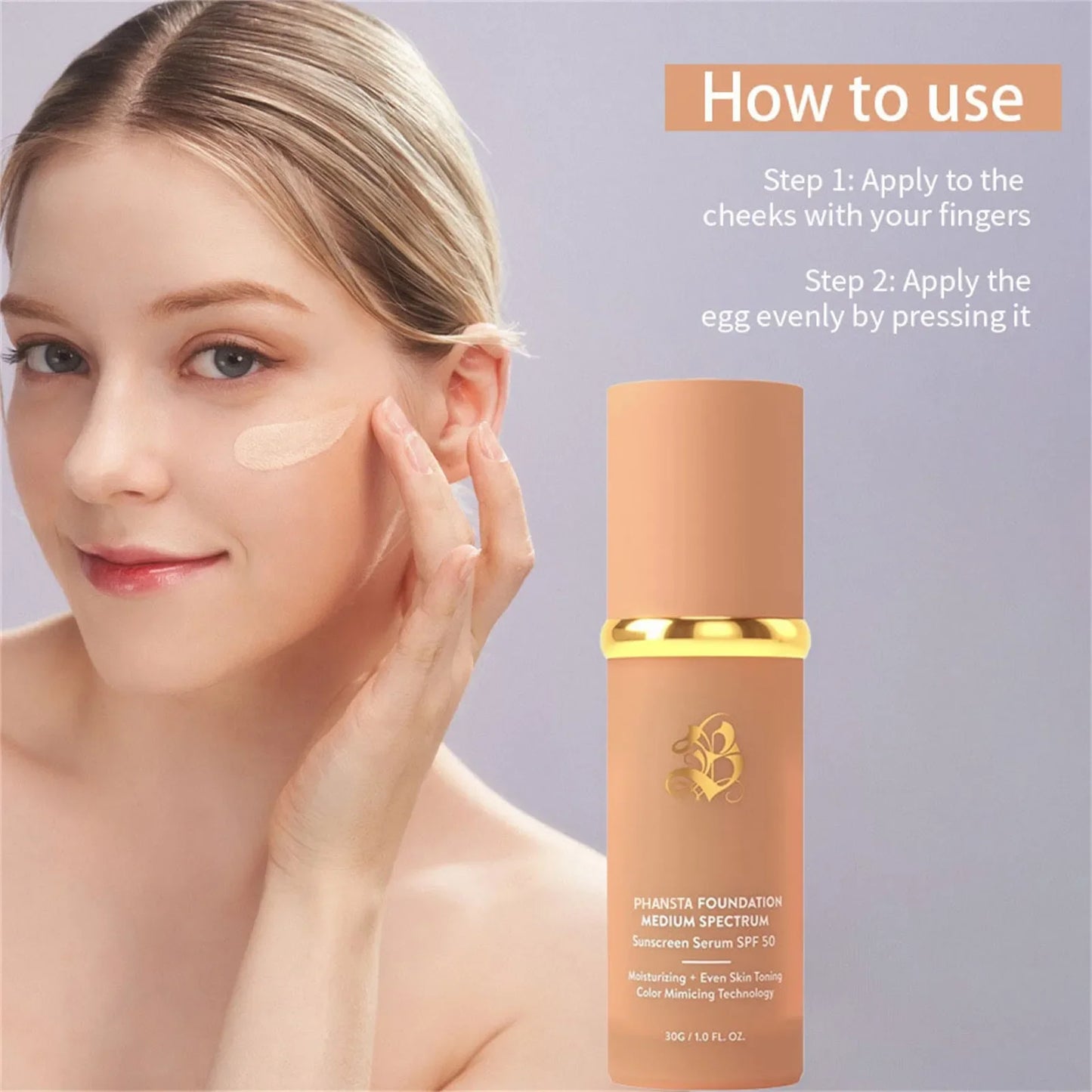 Fond de teint magique 4 en 1, liquide à couleur changeante, doux, mat, Base de maquillage hydratante longue durée, maquiagem Spf 50