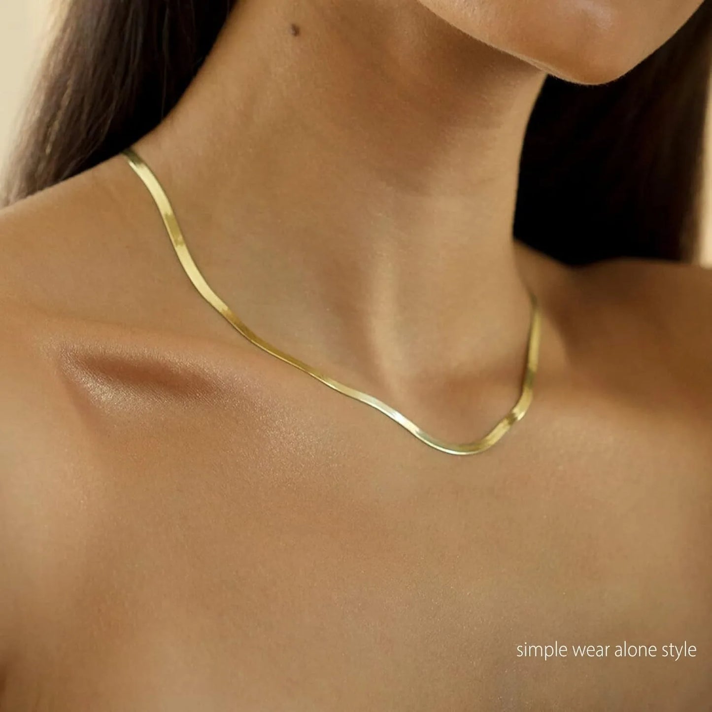 Collier pour femmes collier en or collier plaqué argent plaqué or serpent chaîne en or colliers ras du cou bijoux en or cadeau pour les femmes