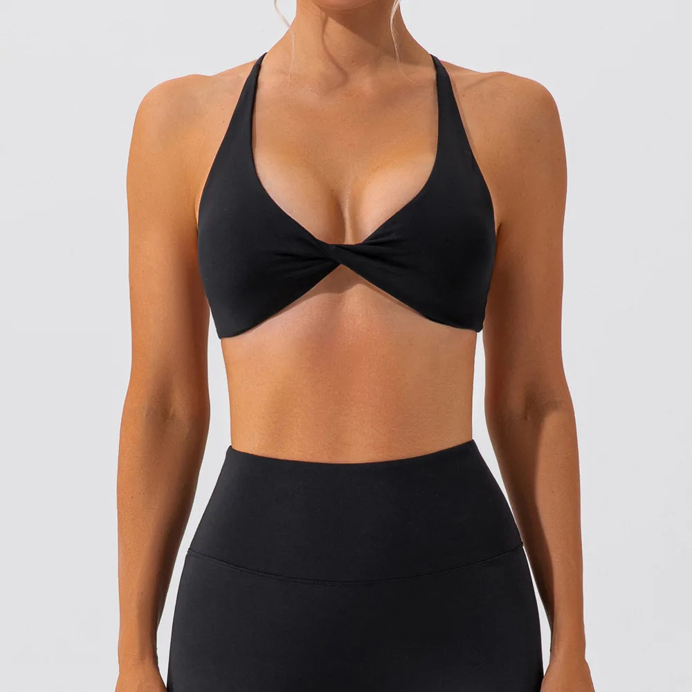 Brassière Sport Femme - Dos Croisé Respirante - Lencensa 