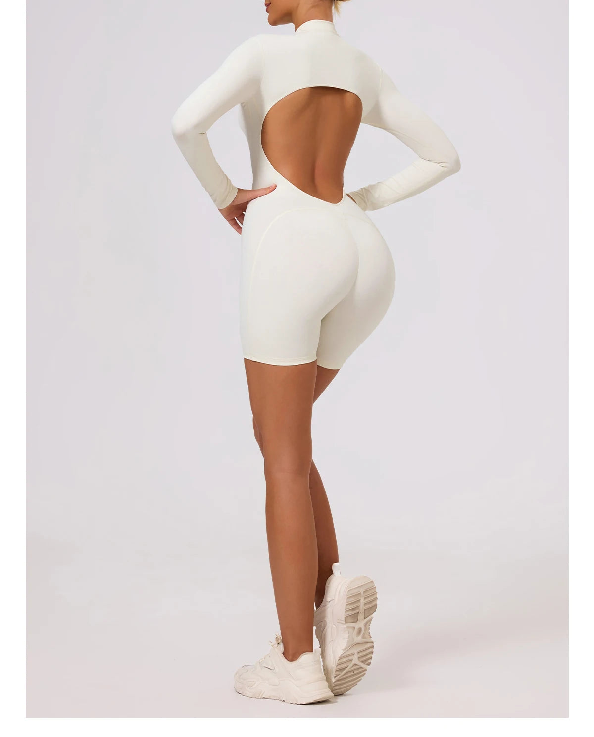 Combinaison Sport Femme Ctenkevet - Jumpsuit Dos Nu Yoga Fitness - Lencensa 