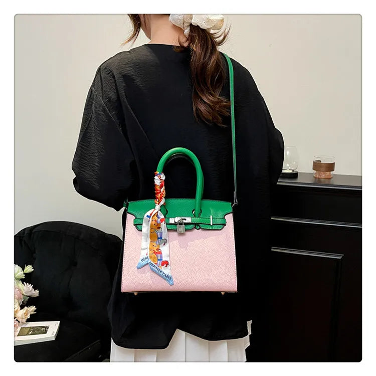 Sac à main de luxe léger et Portable pour femmes, sac à main de tempérament pratique, multifonctionnel, polyvalent, grande capacité, mode Simple - Lencensa 