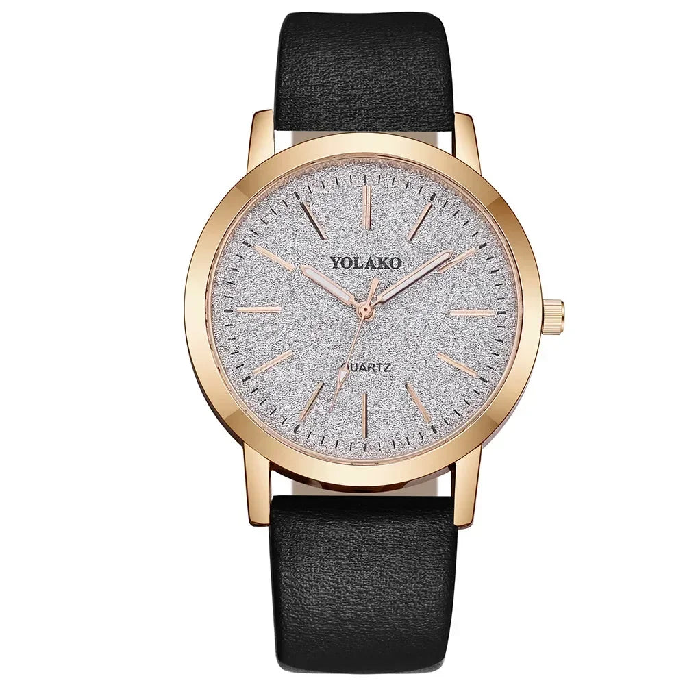 Montre-bracelet en cuir à quartz pour femme, montres pour femme, marque de luxe, mode féminine