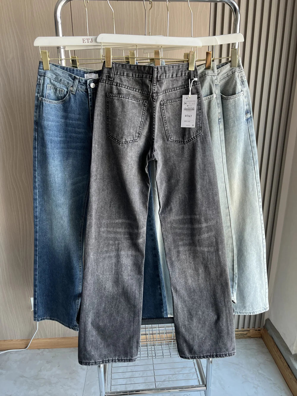 Jean Premium Femme Z1975 - Denim Haute Qualité Taille Droite Y2K 2025