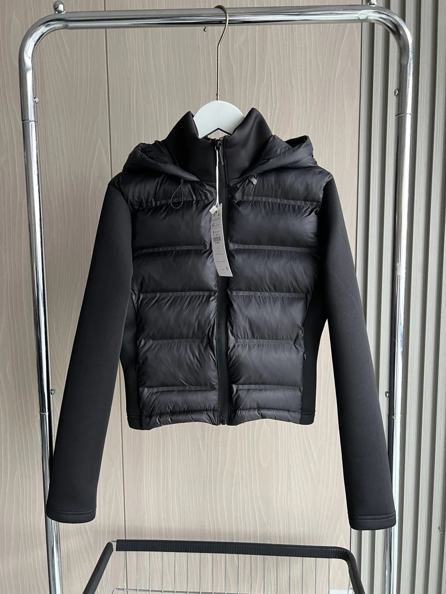 Doudoune Femme Légère - Manteau Sport Hiver avec Fermeture Éclair