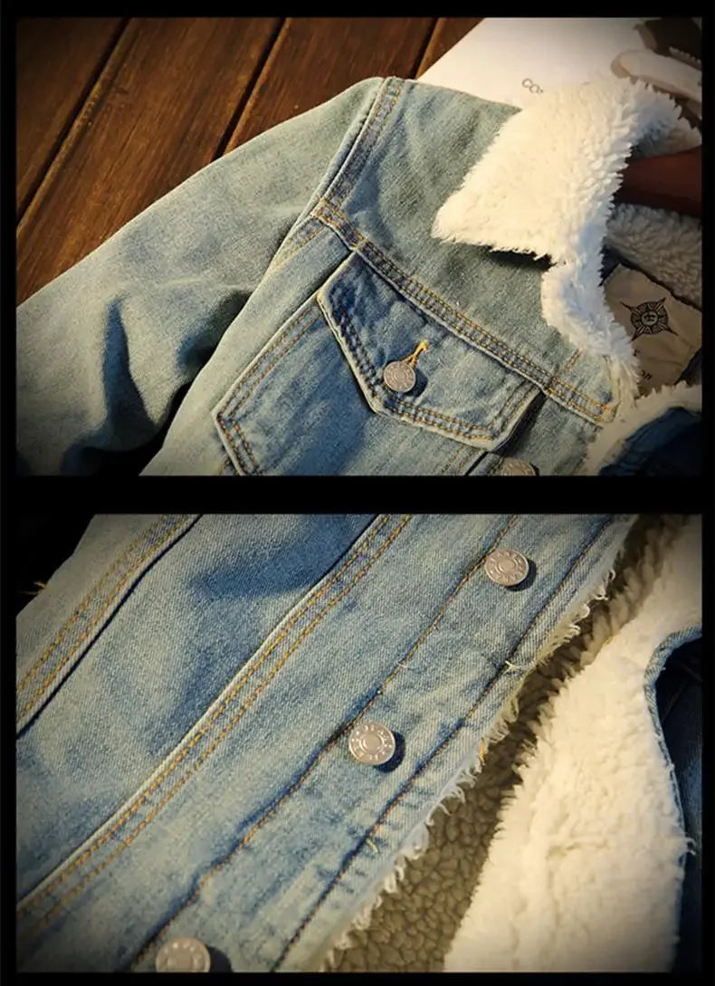 Veste Jean Premium Lencensa - Doublée Polaire Rembourrée Coton - Qualité Exceptionnelle Automne-Hiver - Lencensa 