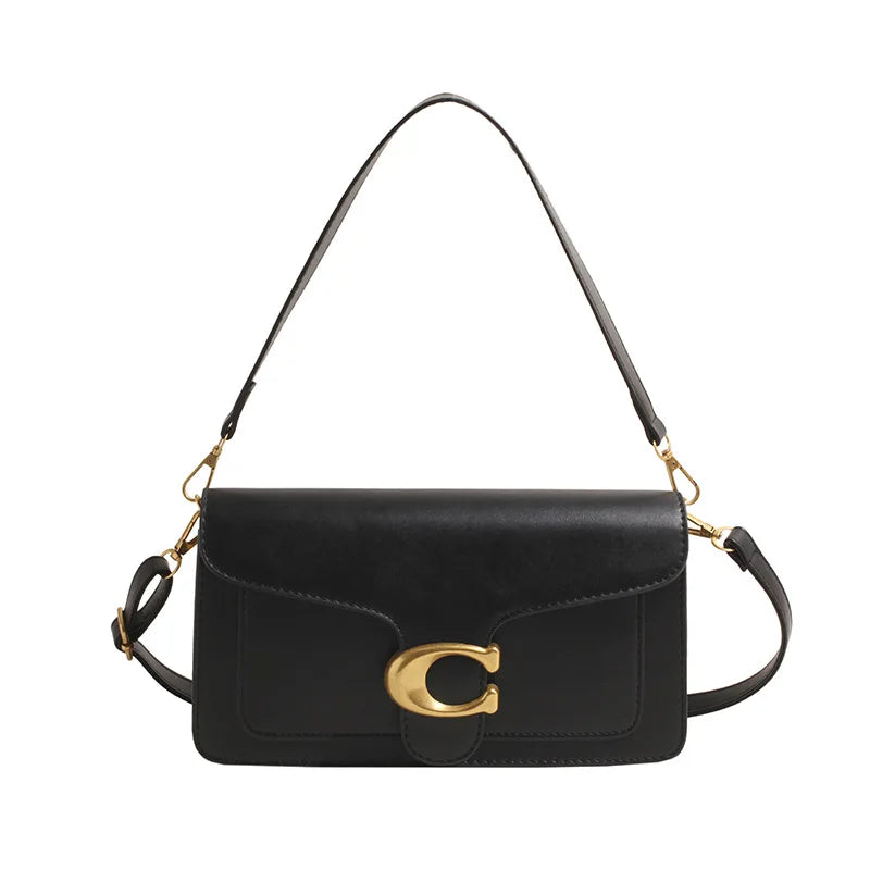 Luxe - Grade 2025 Sac à bandoulière carré exclusif pour femme - Solide - Couleur esthétique, Niche - Style Design et quotidien, élégant - Lencensa 