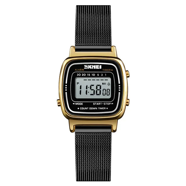 SKMEI 1901 luxe femmes montres petit cadran numérique Chrono calendrier Montre étanche dames Montre-bracelet horloge Montre femme 1620