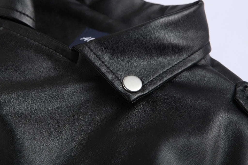 Veste Moto Premium Lencensa - Cuir PU Slim Fit - Qualité Exceptionnelle Mode