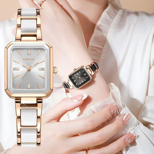 Mode femmes élégantes Montre polyvalente cadran carré montres à Quartz de luxe dames cadeaux montres Reloj Mujer Montre Femme