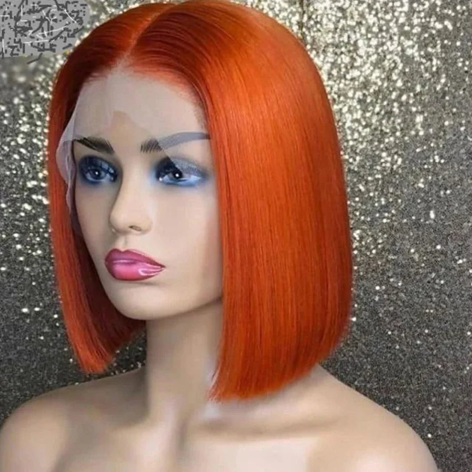 Perruque Lace Front Wig péruvienne P4/27, cheveux 100% naturels, à reflets, Blonde ombrée, lisse, avec Lace Closure, pour femmes