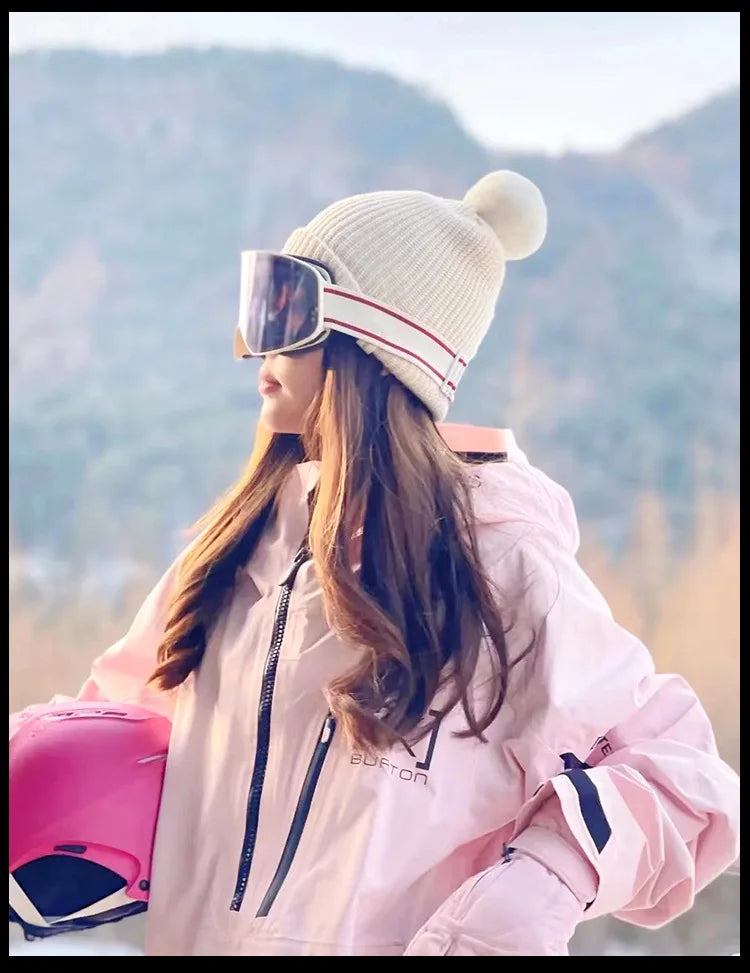 Masque Ski Snowboard UV400 - Double Anti-Buée Cylindrique Unisexe - Lencensa 