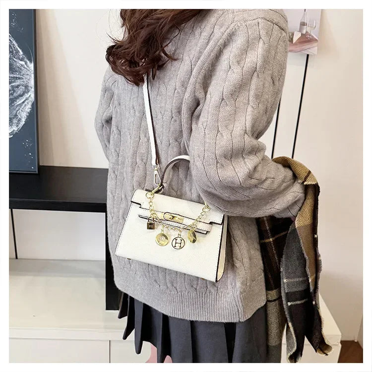 2025 Sac fourre-tout en cuir de luxe pour femme – Sac à main à bandoulière minimaliste, sac à main de travail et de bureau de petit lot de qualité supérieure - Lencensa 