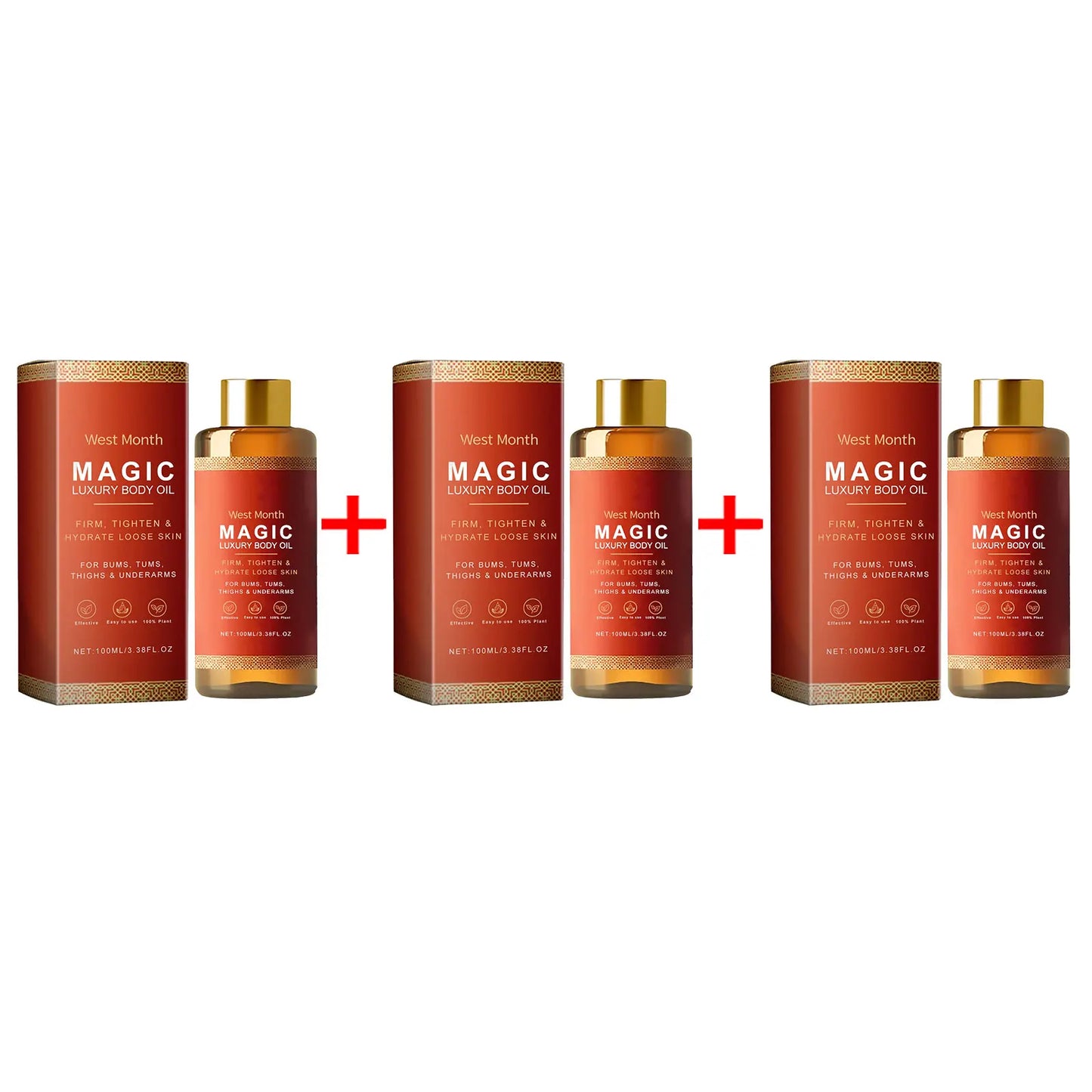 Huile Corporelle Luxe Magic - Hydratation Intense et Raffermissement 100ml - Lencensa 