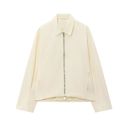 Veste Premium Femme Lencensa - Blazer Zippé Haute Qualité Polyvalent