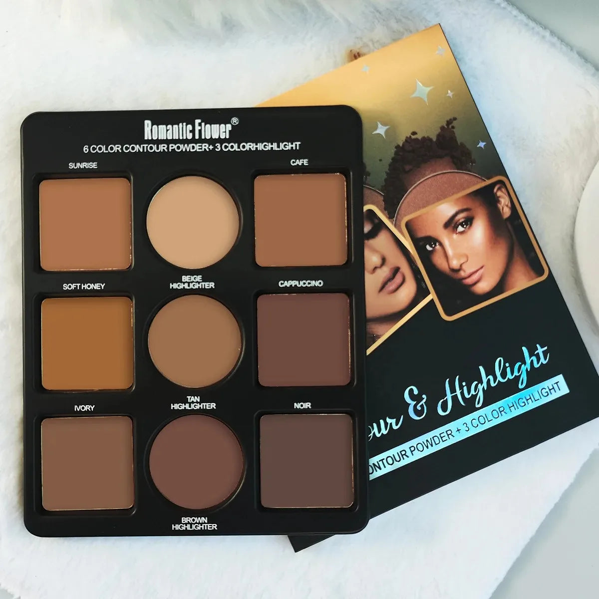 Kit de Palette de maquillage 9 couleurs, 1 pièce, 6 couleurs de Contour et 3 couleurs, outils de beauté imperméables longue durée pour le maquillage des femmes