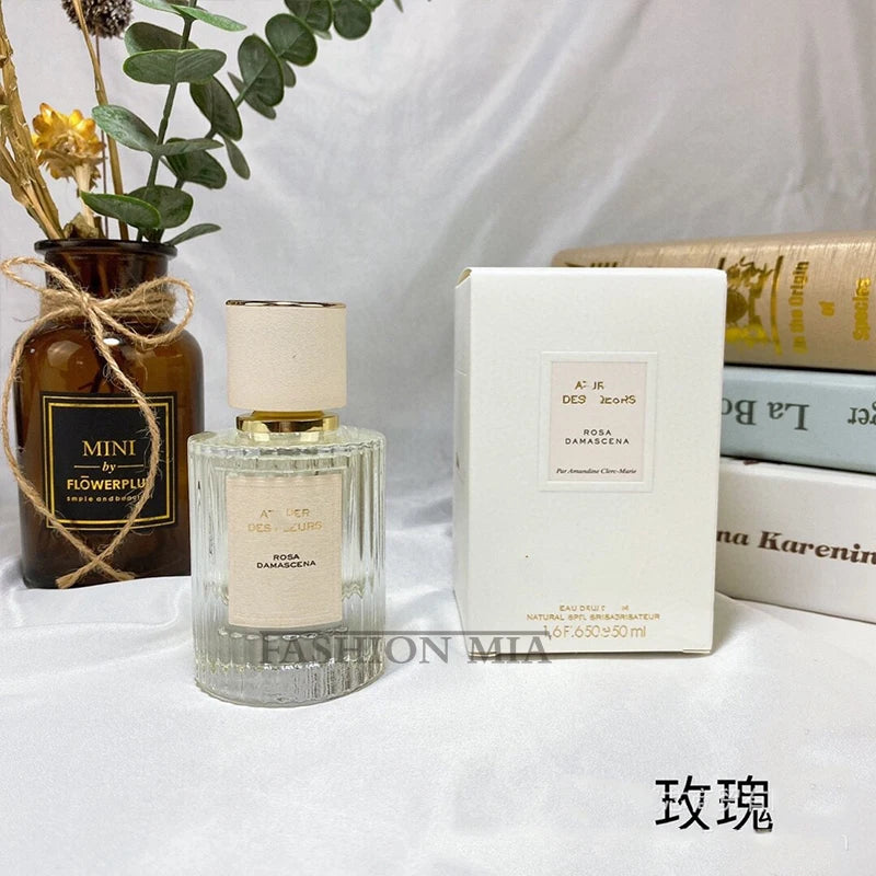 Vaporisateur d'eau de parfum perporcelain pour femme et homme, atomiseur longue durée, parfum de fleur boisée, parfum de musc, dame sexy, 50ml