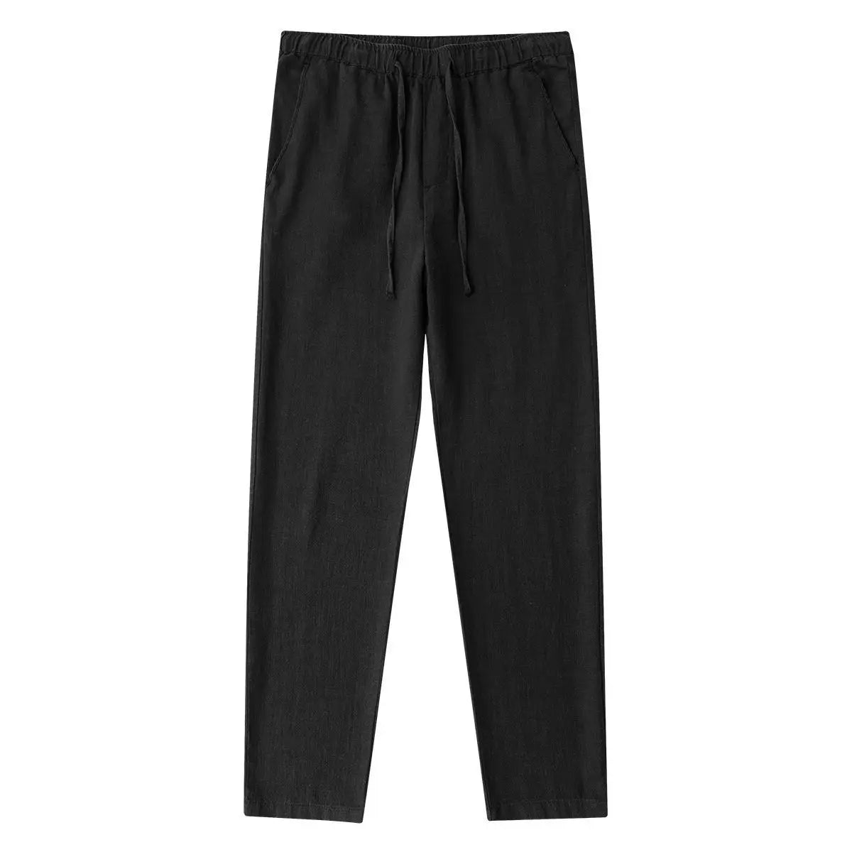 Pantalon Chino Homme Coton Lin - Jambes Larges Décontracté Baggy - Lencensa 
