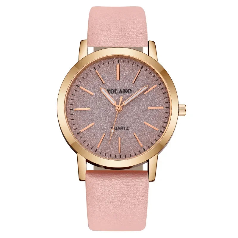 Montre-bracelet en cuir à quartz pour femme, montres pour femme, marque de luxe, mode féminine