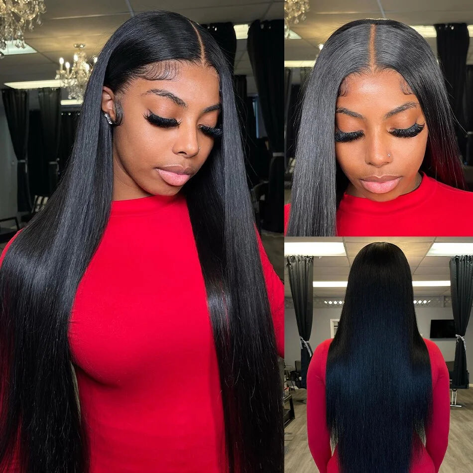 Paquets péruviens de cheveux humains droits d'os affaire des Extensions de cheveux vierges non transformés longs épais pas cher tissage de cheveux brésiliens naturel