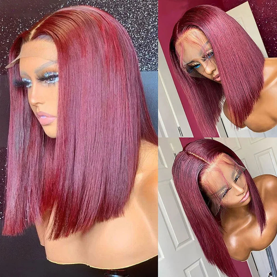 Perruque Lace Front Wig péruvienne P4/27, cheveux 100% naturels, à reflets, Blonde ombrée, lisse, avec Lace Closure, pour femmes