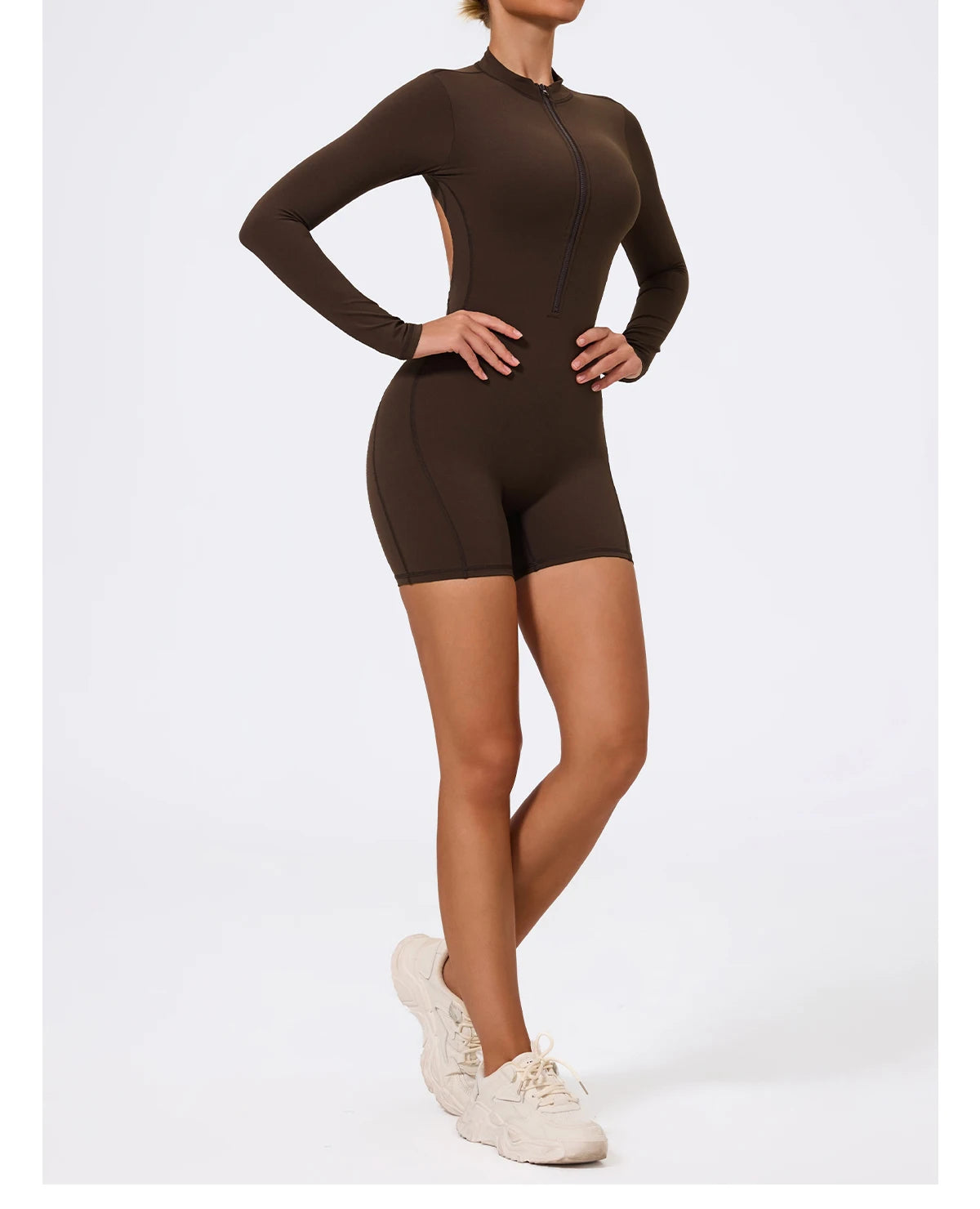 Combinaison Sport Femme Ctenkevet - Jumpsuit Dos Nu Yoga Fitness - Lencensa 