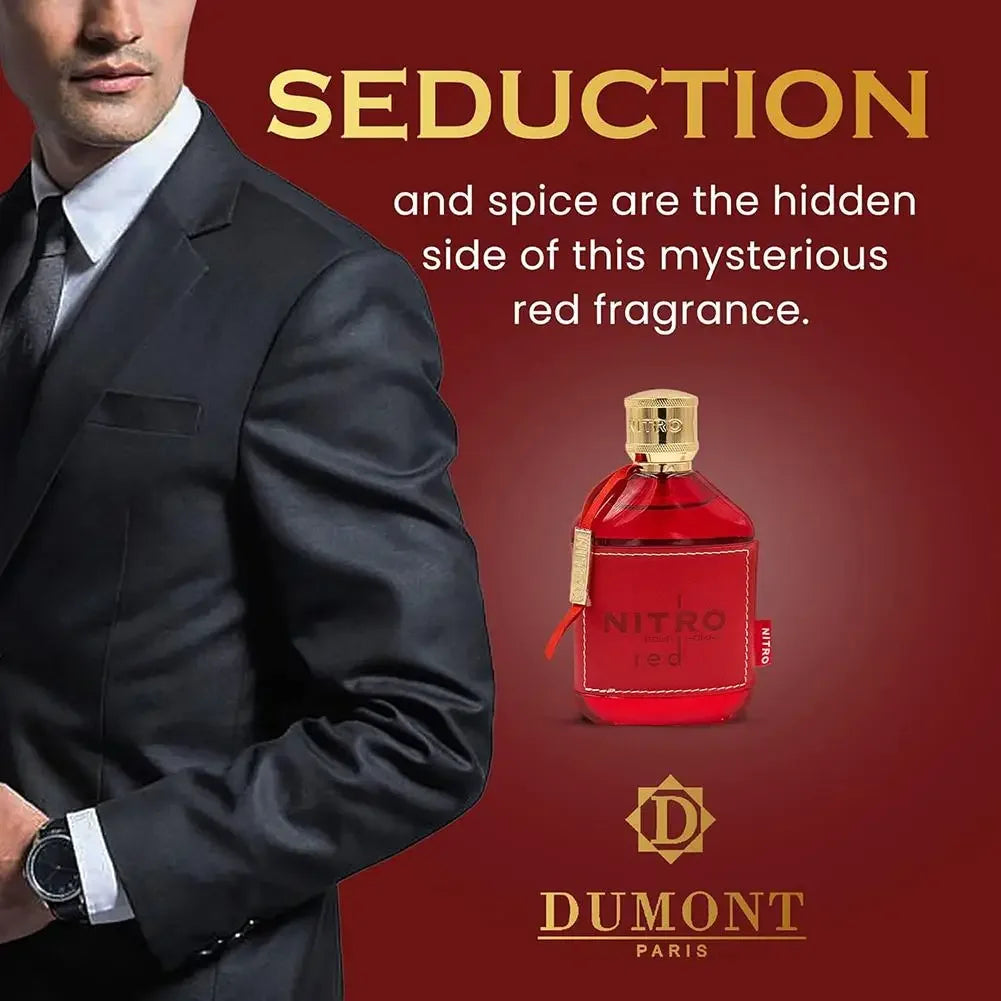 Nitro Red Dumont HOMMES Parfum arabe moyen-orient Parfum homme Parfum femme Parfum longue durée 100 ml - Lencensa 