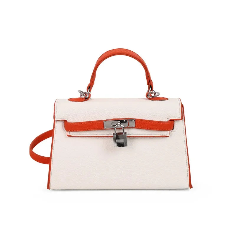 Sac à main de marque de luxe pour femmes en cuir fin, sac messager à bandoulière de styliste célèbre, fourre-tout élégant pour dames