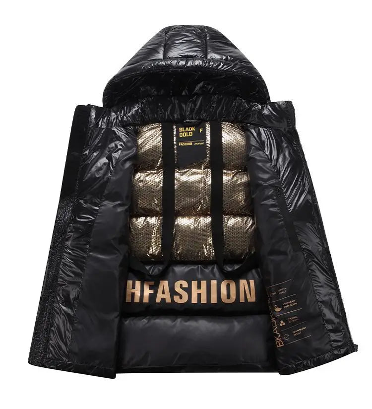 Doudoune Premium Lencensa - Duvet Canard Capuche Unisexe - Qualité Exceptionnelle Luxe Imperméable