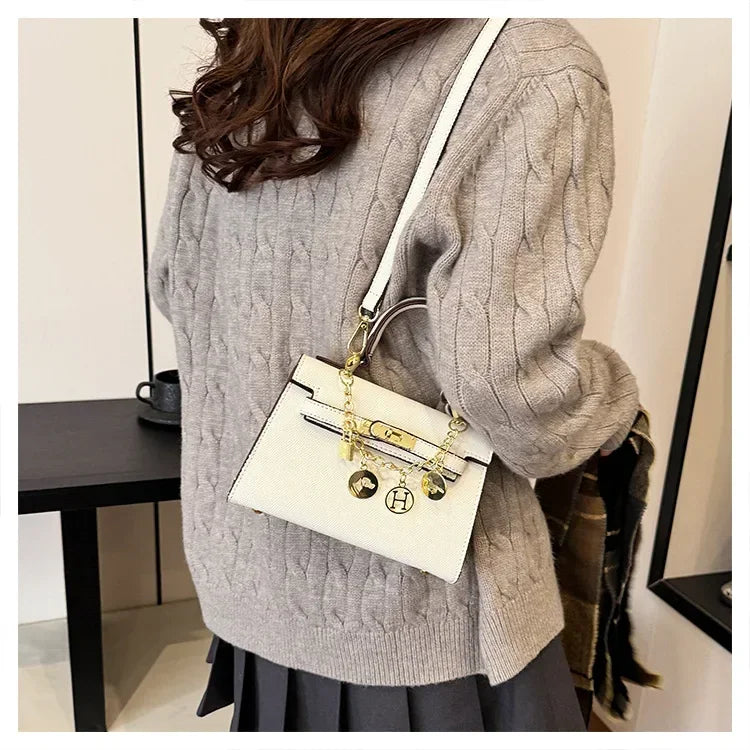 2025 Sac fourre-tout en cuir de luxe pour femme – Sac à main à bandoulière minimaliste, sac à main de travail et de bureau de petit lot de qualité supérieure - Lencensa 