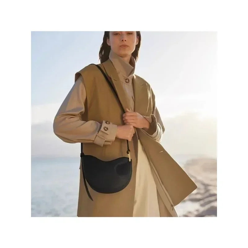 Sac à pois français populaire pour femmes, nouveau petit Design sous les bras, sac à bandoulière simple en cuir pour femmes,