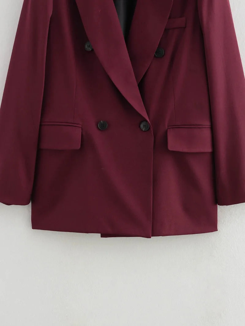 femmes Blazers bureau longue Blazer femme 2025 à manches longues surdimensionné Blazer pour vêtements d'extérieur pour femmes Vintage nouveaux manteaux - Lencensa 