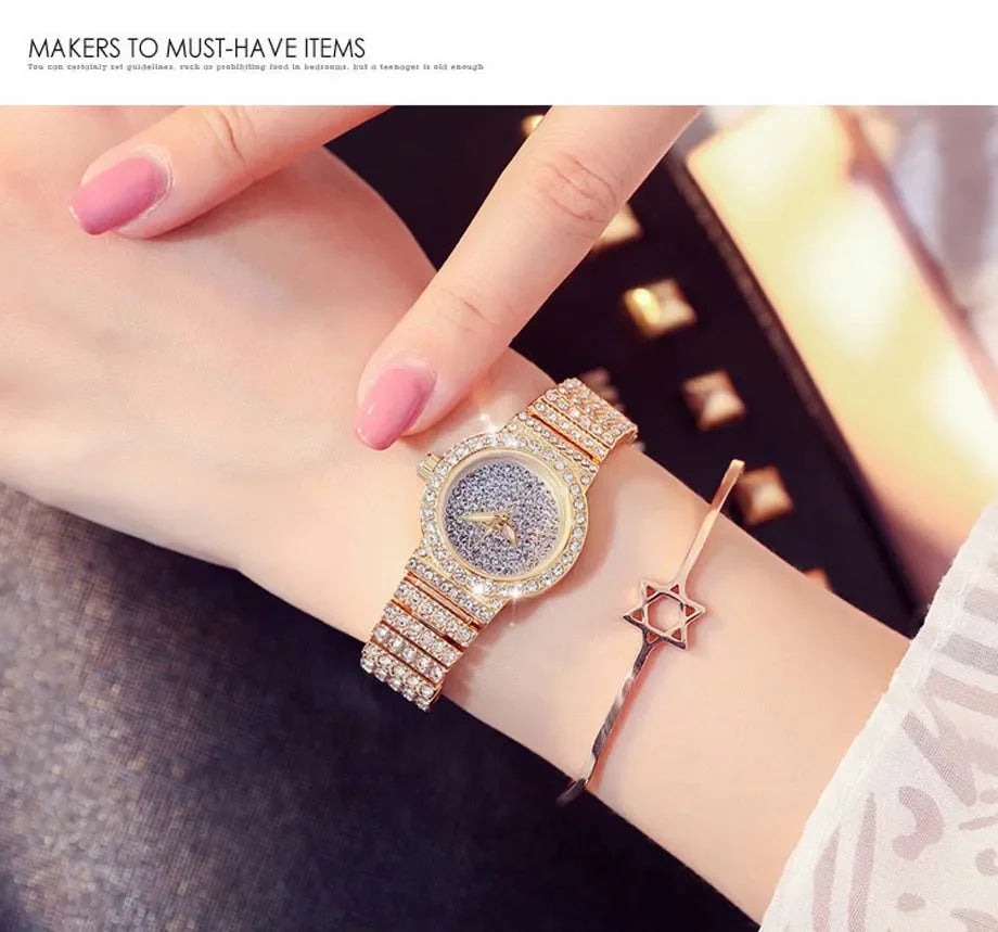 Montre Lencensa - Quartz Dorée Femme de Luxe, Élégance Intemporelle