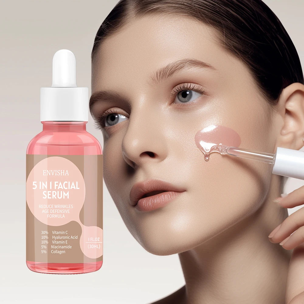 Sérum Visage Lencensa - Collagène + Acide Hyaluronique + Niacinamide Multi-Actifs