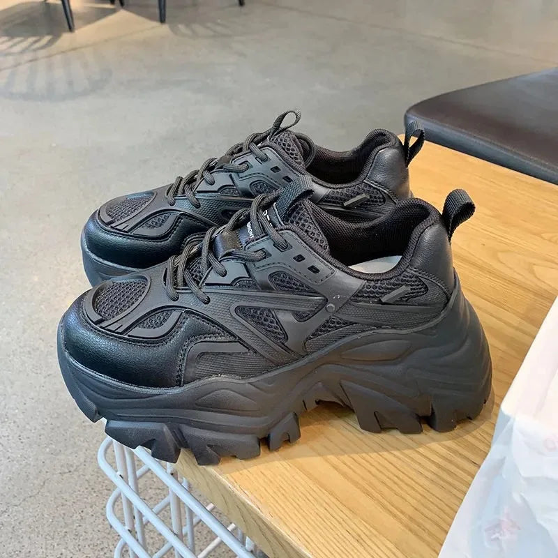 Baskets Femme Plateforme - Chaussures Sport Décontractées Été
