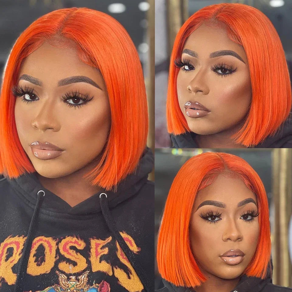 Perruque Lace Front Wig péruvienne P4/27, cheveux 100% naturels, à reflets, Blonde ombrée, lisse, avec Lace Closure, pour femmes