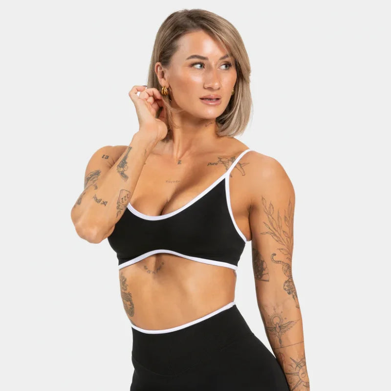 Brassière Sport Femme - Dos Nu Tricoté avec Coussin - Lencensa 