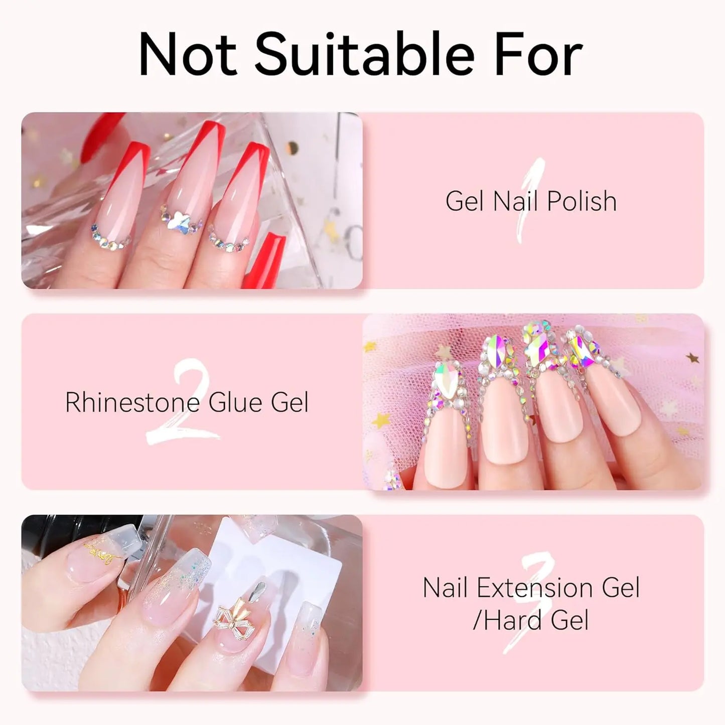 Makartt Dissolvant de colle et de colle à ongles super fort, déboucheur de colle rapide |   Facile retrait avec un applicateur compte-gouttes pour presse sur les ongles