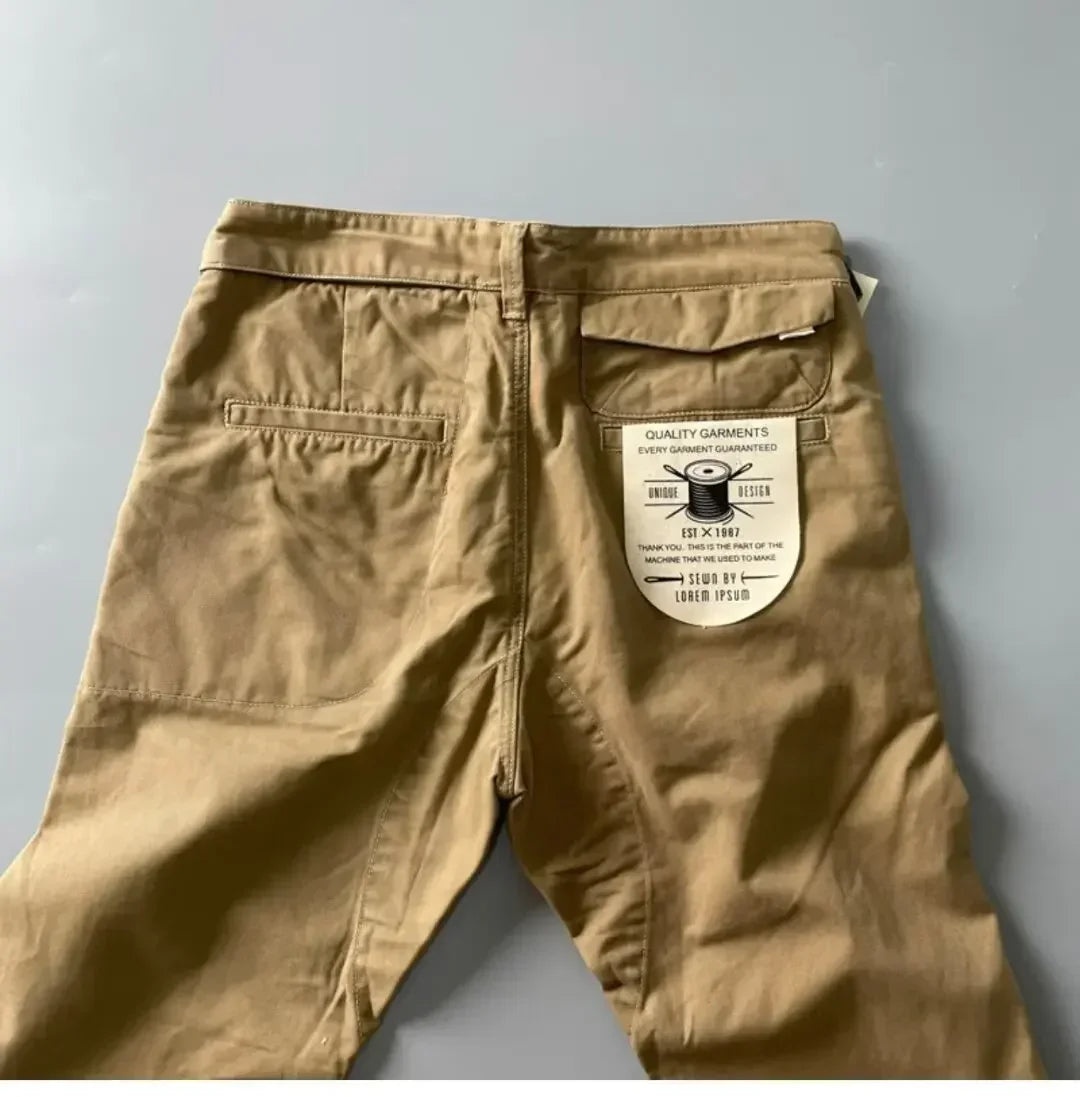 Pantalon Cargo Homme Coton - Style Américain Robuste Anti-Usure - Lencensa 