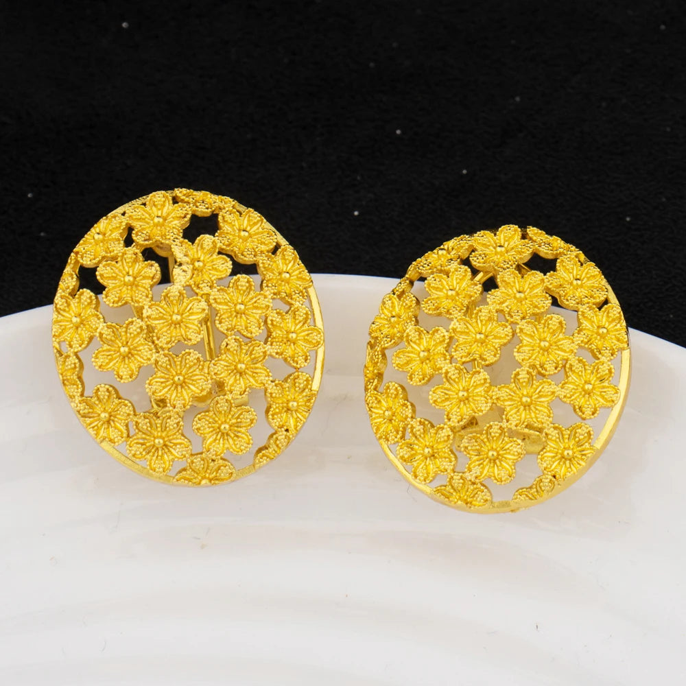 Ensemble Bijoux Luxe Plaqué Or - Collection Dubai Noble Unisexe