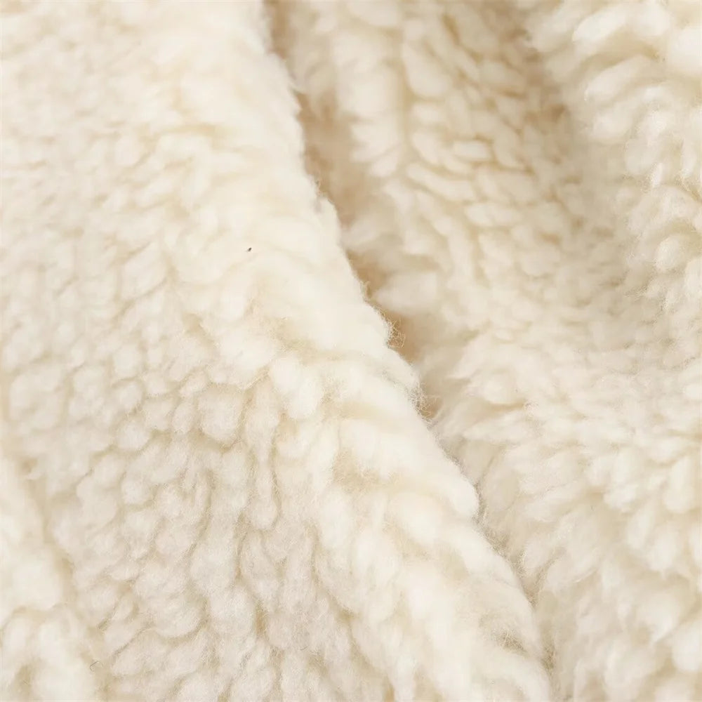 Veste Moto Femme avec Fourrure Artificielle - Manteau Style Européen Automne 2024