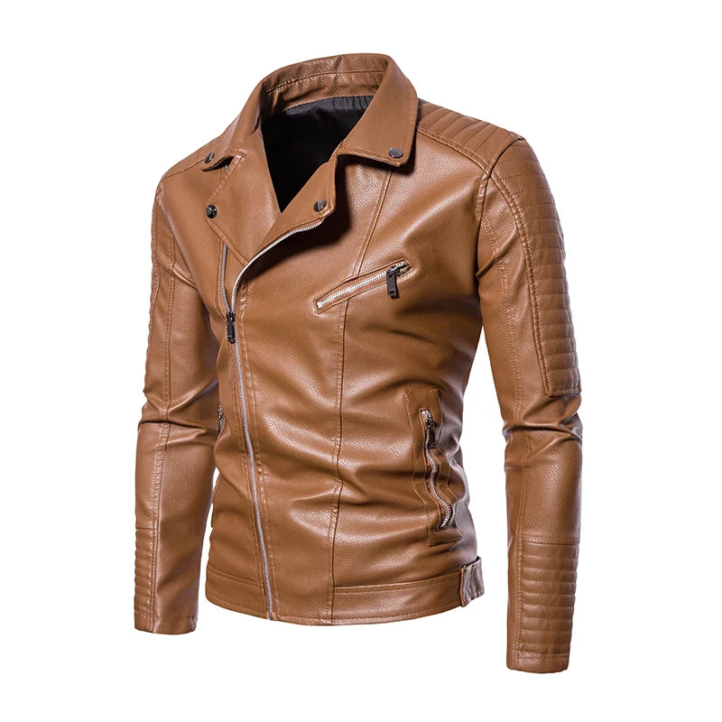 Manteau Cuir Premium Lencensa - Veste Moto Tactique Imperméable - Qualité Exceptionnelle - Lencensa 