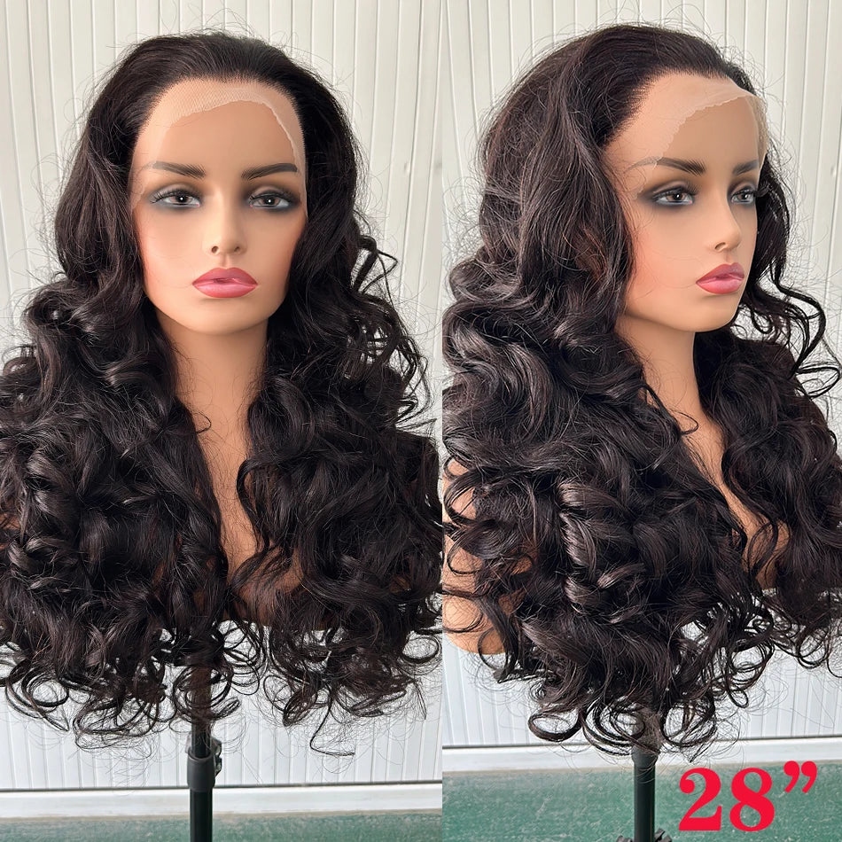 100% cheveux vierges brésiliens bruts Double dessiné vague rebondissante 13x4 dentelle frontale perruque 250% densité 4X4 HD dentelle fermeture porter et aller perruques