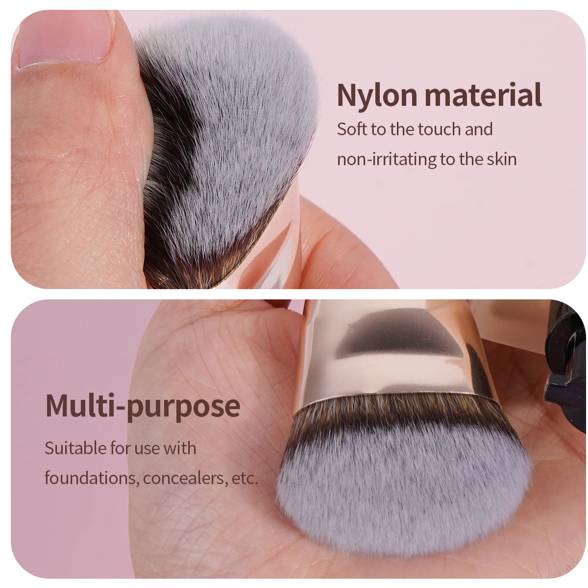 MAANGE – pinceaux de fond de teint profilés, pinceaux de maquillage pour le visage, pour fond de teint liquide ou crème, outil de maquillage pour la beauté - Lencensa 