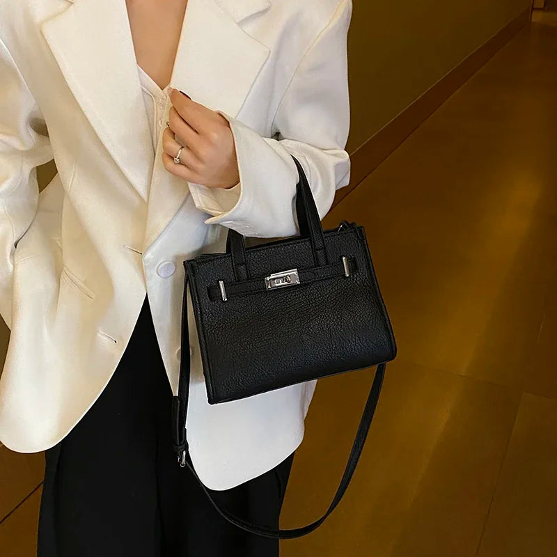 Sac messager élégant pour femme – Sac fourre-tout en cuir de marque de luxe avec sangle réglable